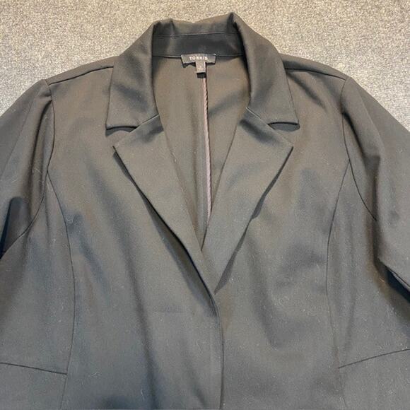 Torrid Black Womens 3XL Work Business Blazer Jacket Classic - Picture 2 of 9